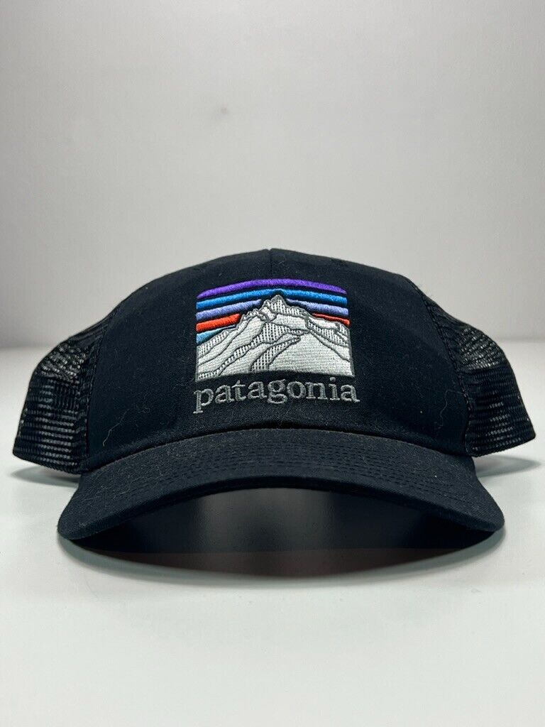 Patagonia Embroidered Mountain Patch Spellout Snapback Hat OSFA