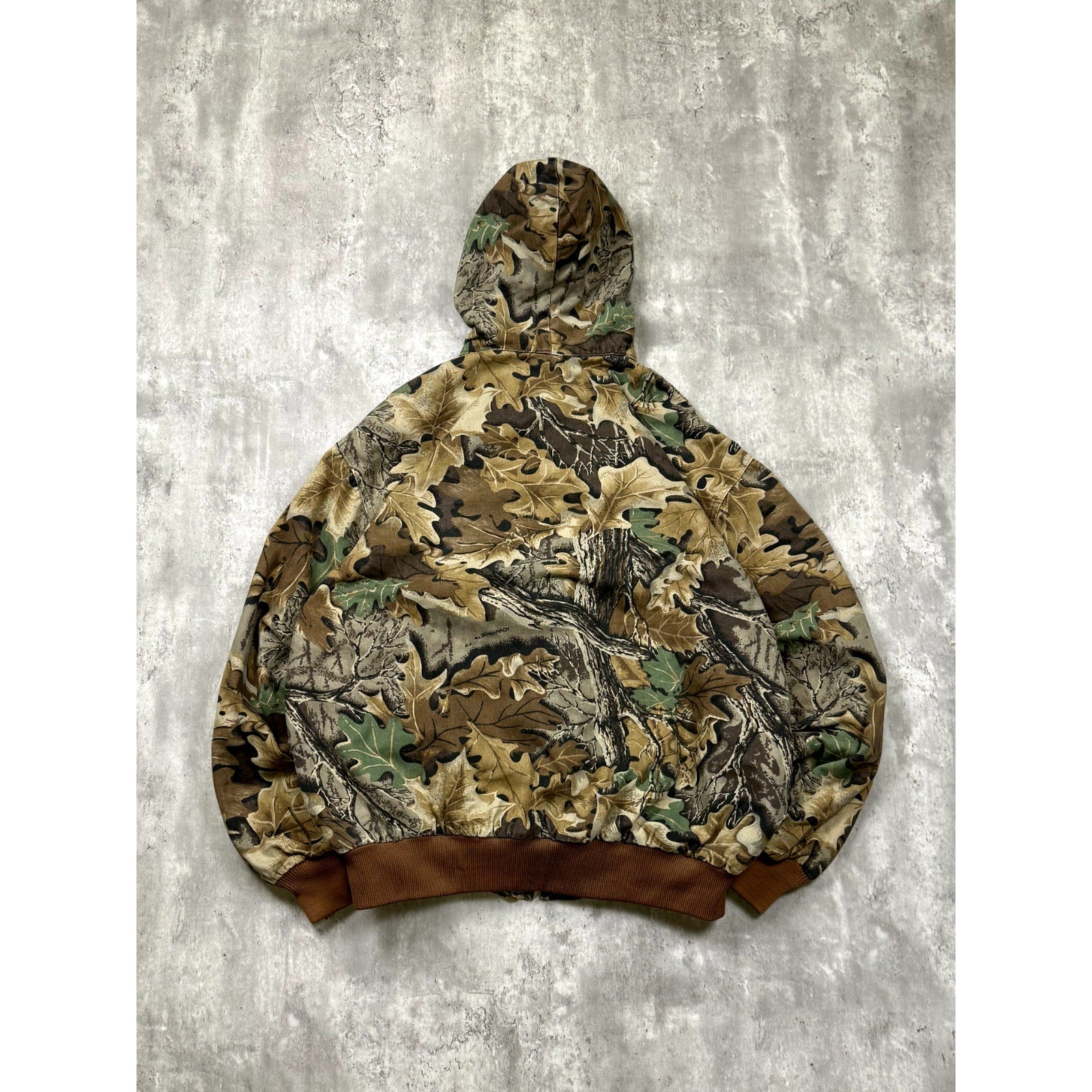 Vintage Walls Thermal Lined Advantage Tree Camo Full Zip Hooded Jacket Size 2XL