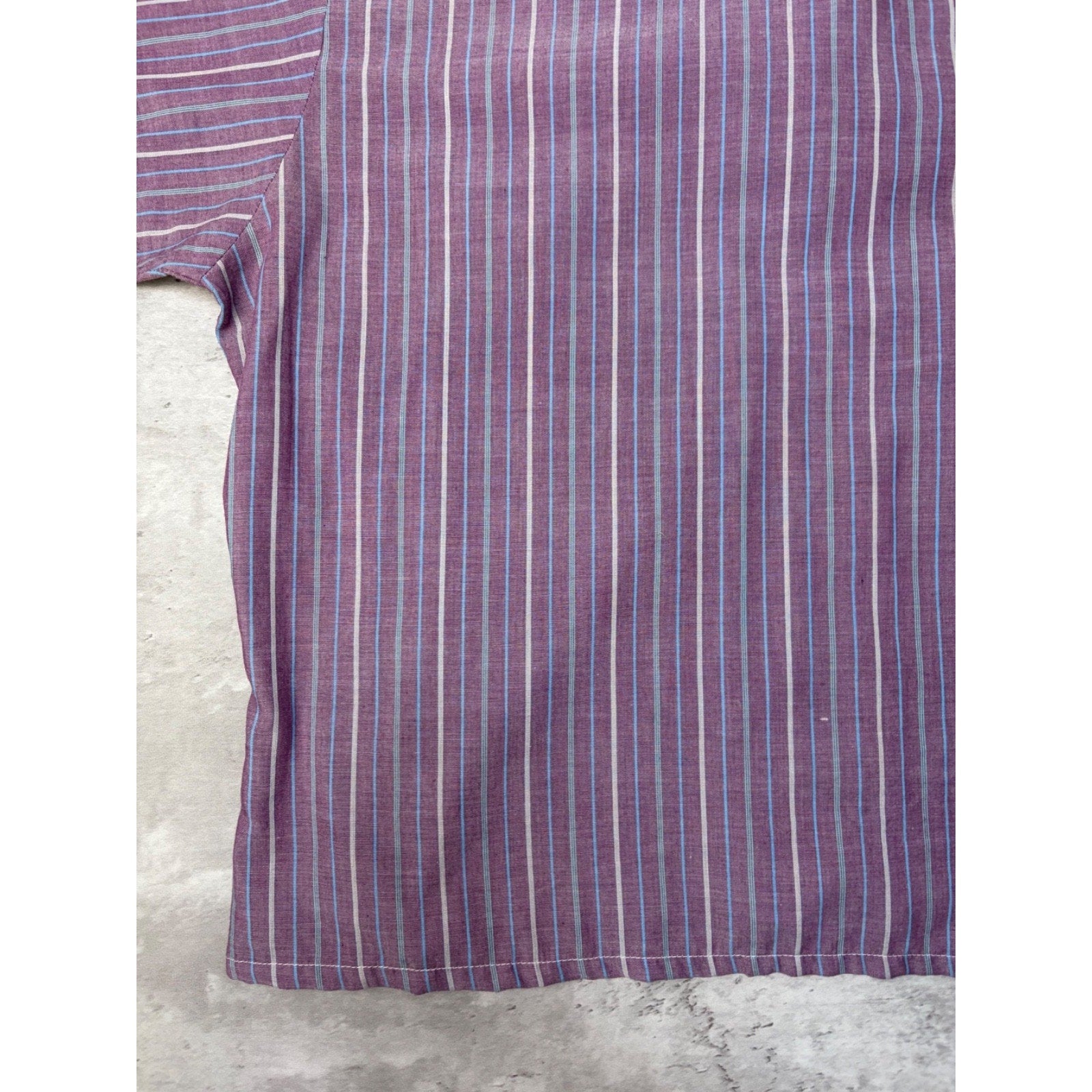 Vintage Rock Canyon Pearl Snap Striped Cropped Button Up Shirt Size XL