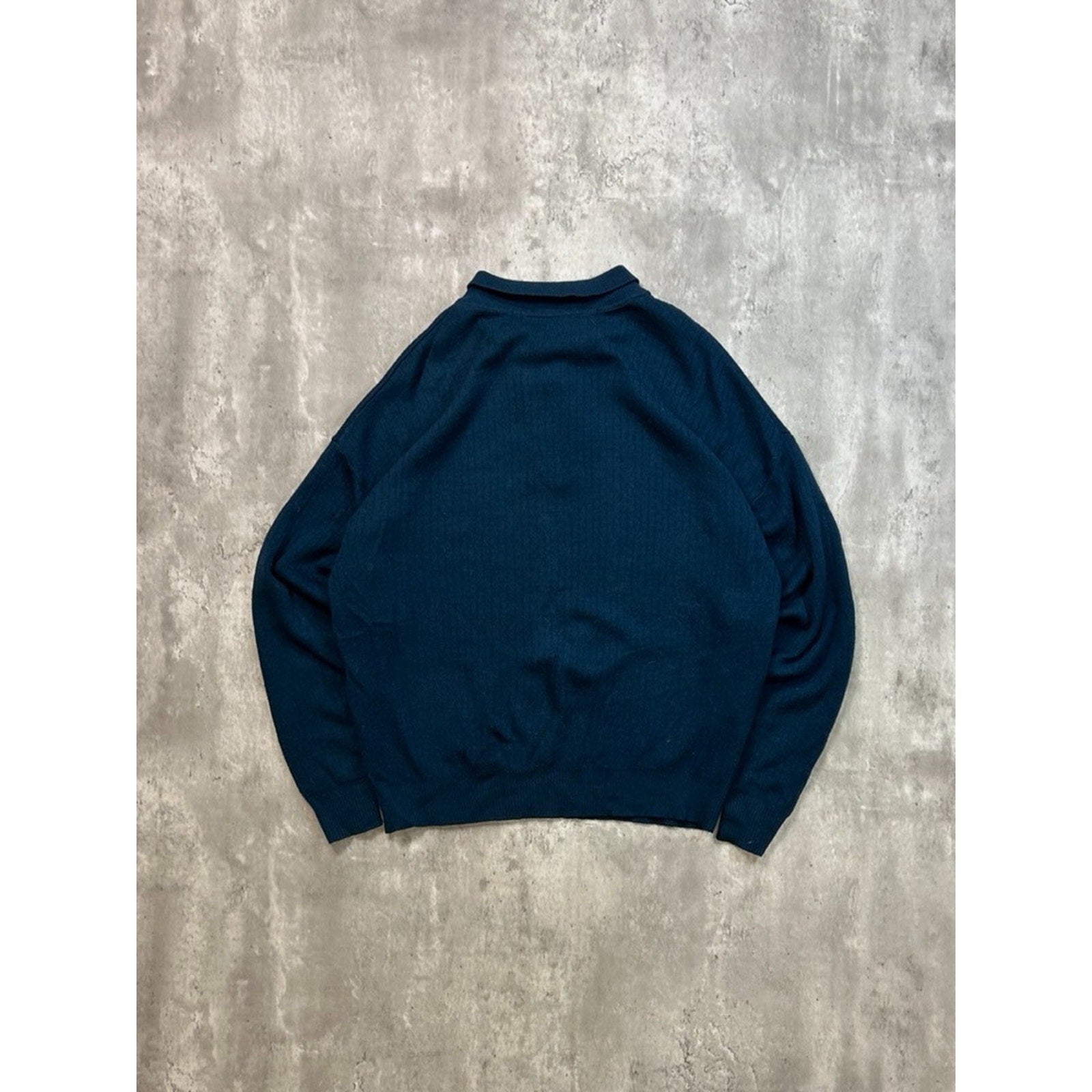 Vintage 80s/90s Tundra 1/4 Button Collared Knit Sweater Size XL