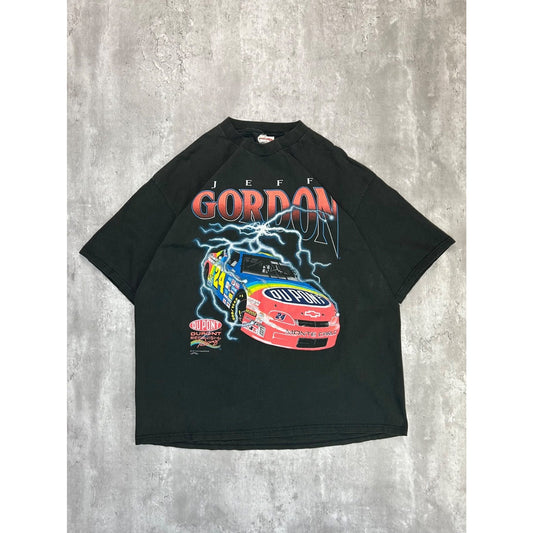 Vintage 1997 Jeff Gordon #24 Hear The Thunder Nascar Graphic T-Shirt Size 2XL