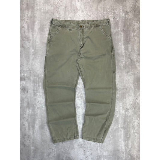 Vintage Carhartt Canvas Workwear Five Pocket Pants Size 40 Green