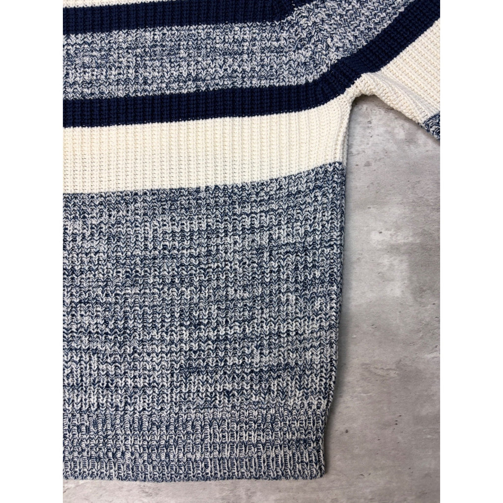 Vintage St Johns Bay Striped Pullover Knit Sweater Size Large Tall