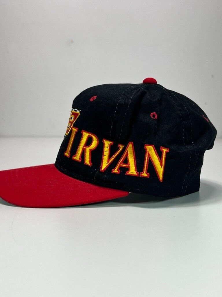 Vintage 90s Ernie Irvan #28 Nascar Embroidered Spellout Snapback Hat OSFA