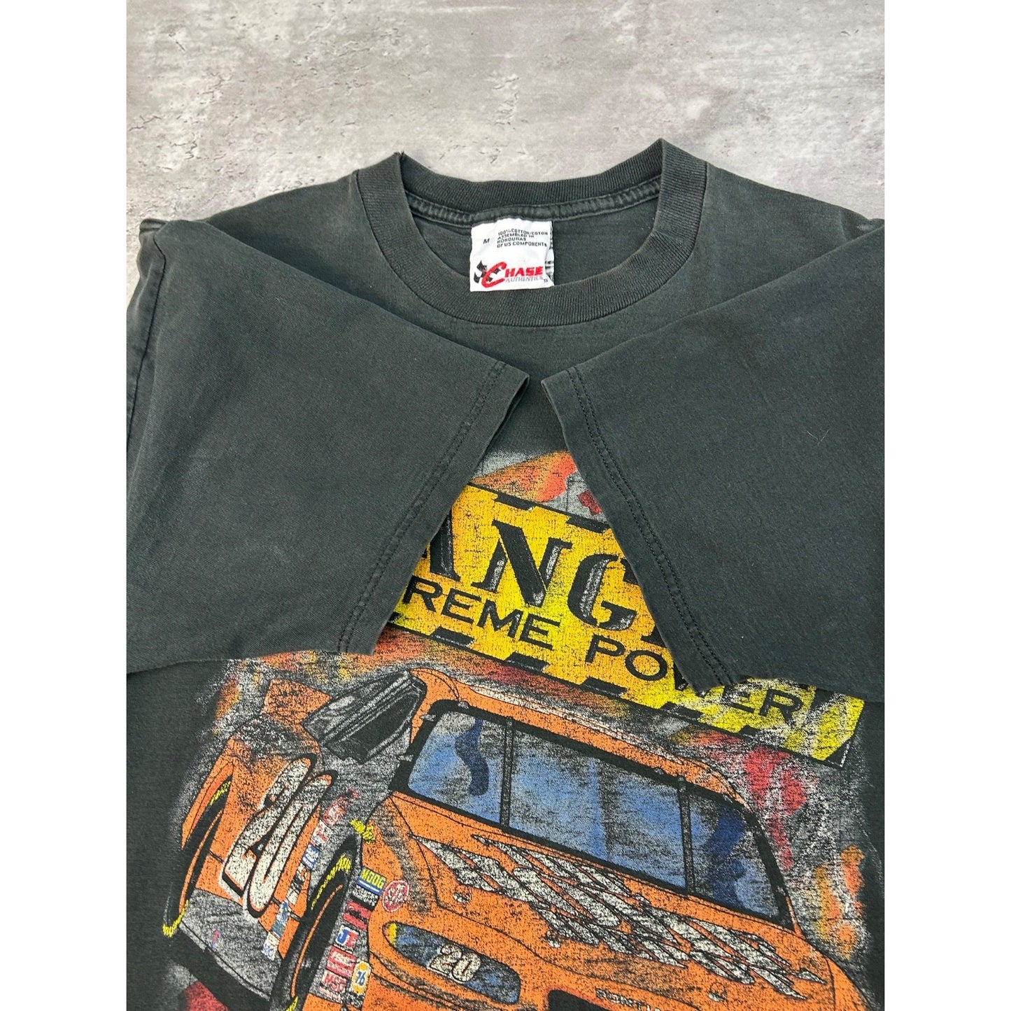 Vintage Tony Stewart #20 Extreme Danger Nascar Racing Graphic T-Shirt Sz Medium