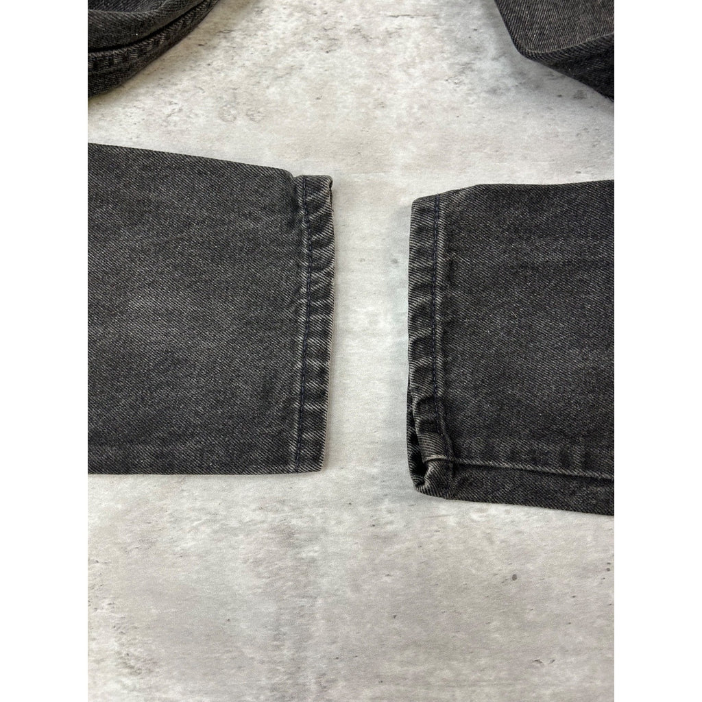 Vintage 90s Levis 550 Red Tab Relaxed Fit Black Denim Pants Size 28