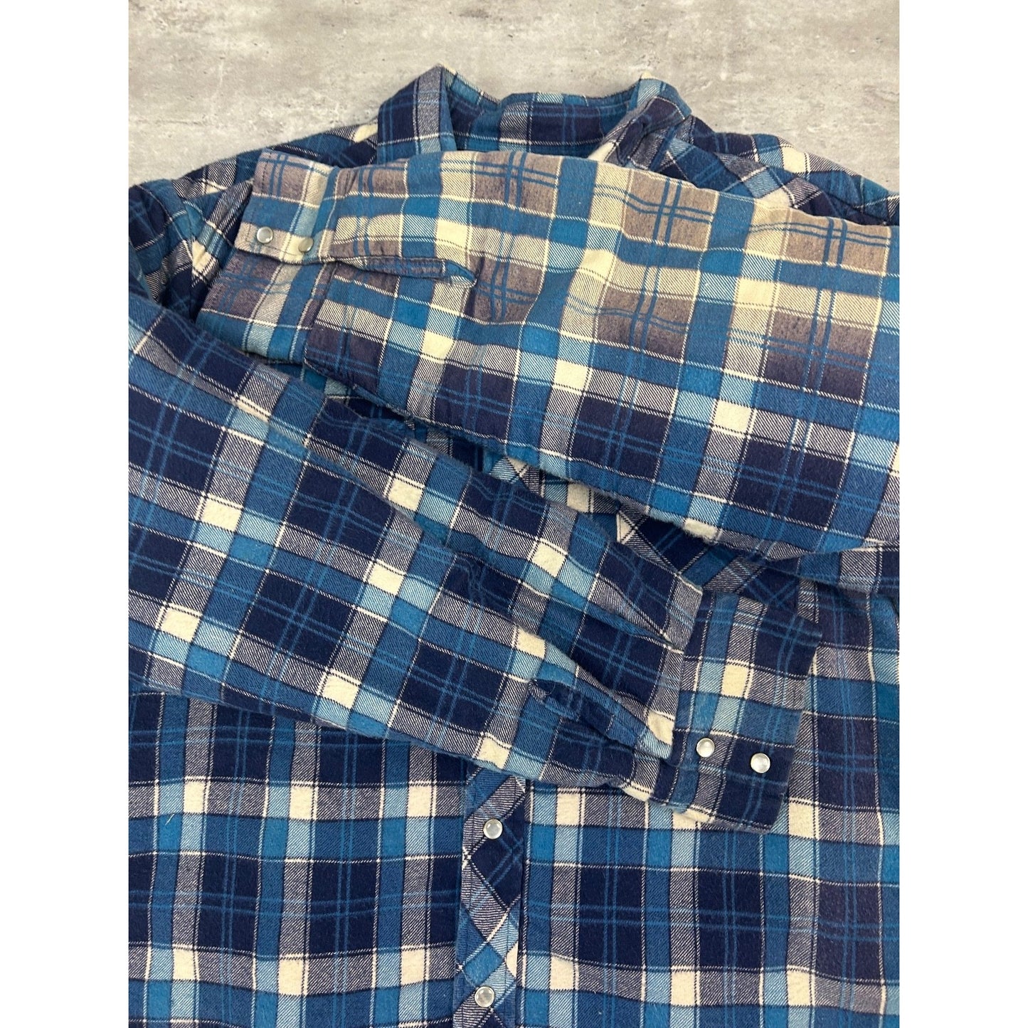 Vintage 90s Quilted Lined Plaid Double Pocket Jacket Size Large