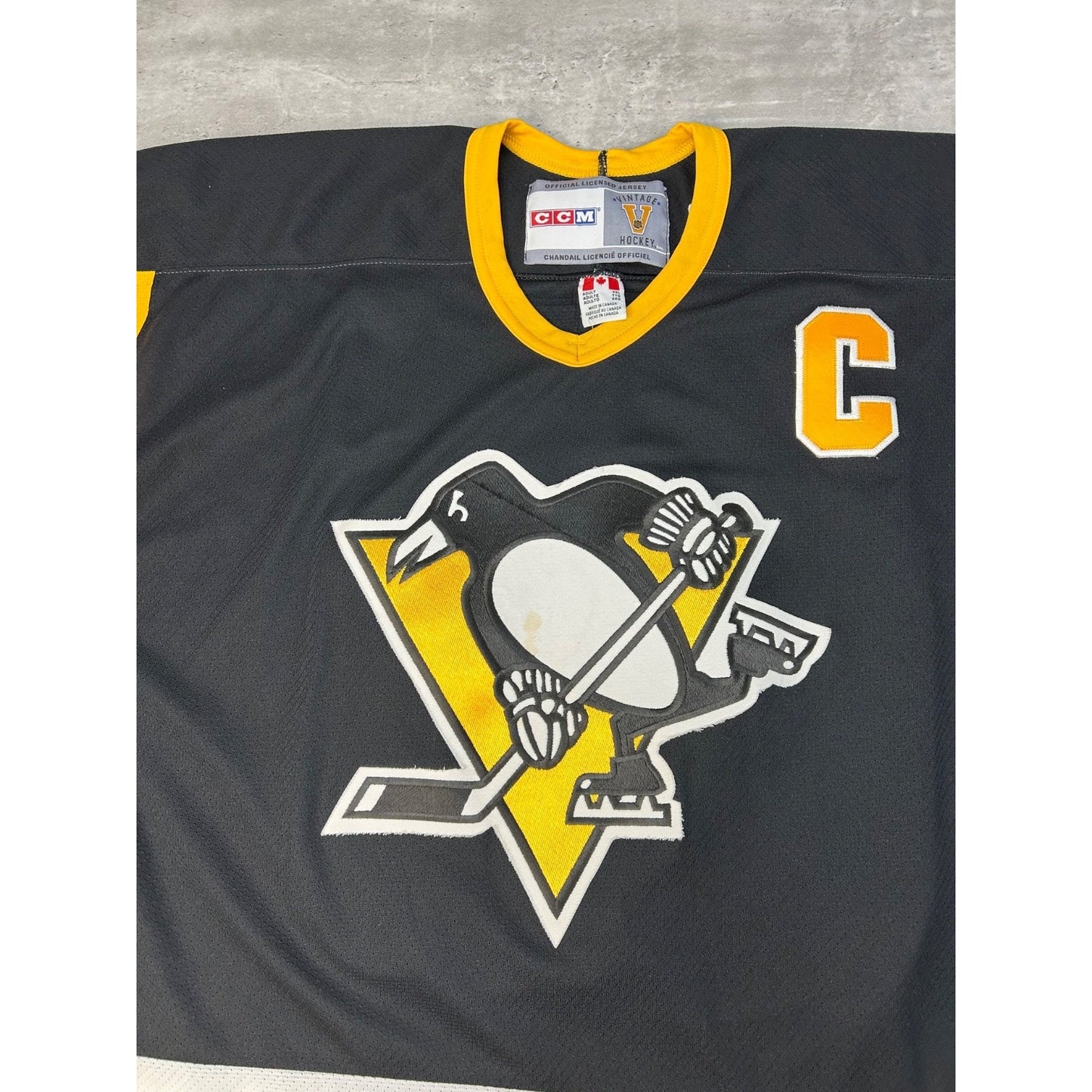 Vintage Mario Lemieux #66 Pittsburgh Penguins NHL Hockey Jersey Size 2XL