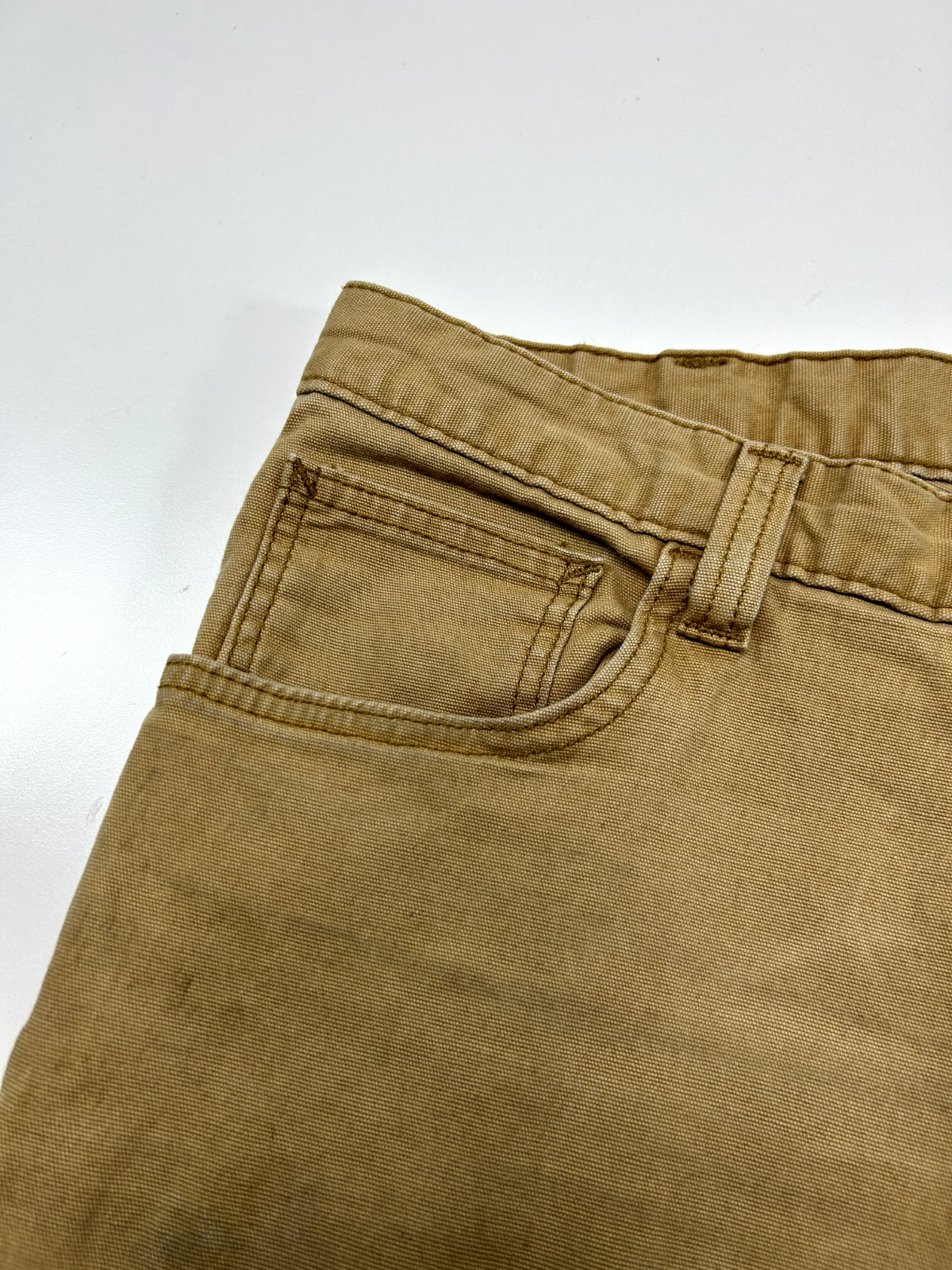 Carhartt Relaxed Fit Canvas Workwear Five Pocket Pants Size 35 Beige