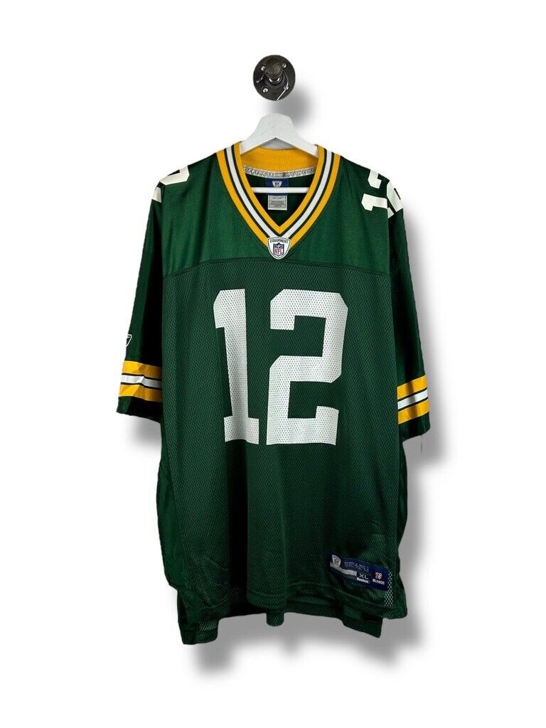 Aaron Rodgers #12 Green Bay Packers NFL Reebok Football Jersey Size XL Green