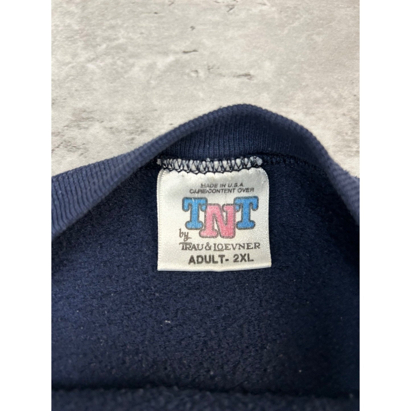 Vintage 90s Notre Dame Fighting Irish NCAA Arm To Arm Spellout Sweatshirt Sz 2XL