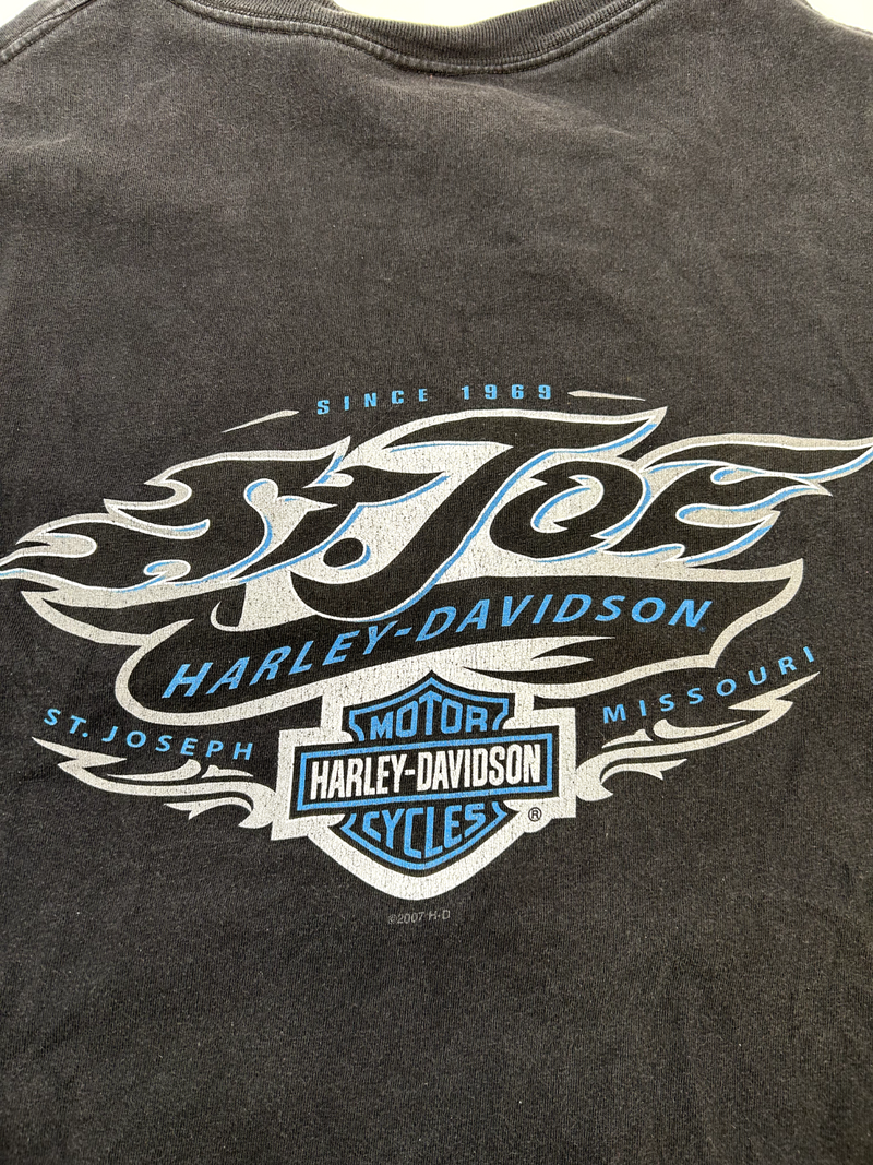 Vintage Harley Davidson It's Good To Be King Lightning Graphic T-Shirt Size 2XL