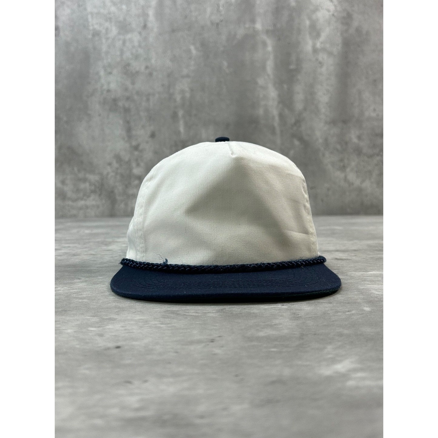 Vintage 90s San Sun Two Tone Blank Snapback Hat OSFA