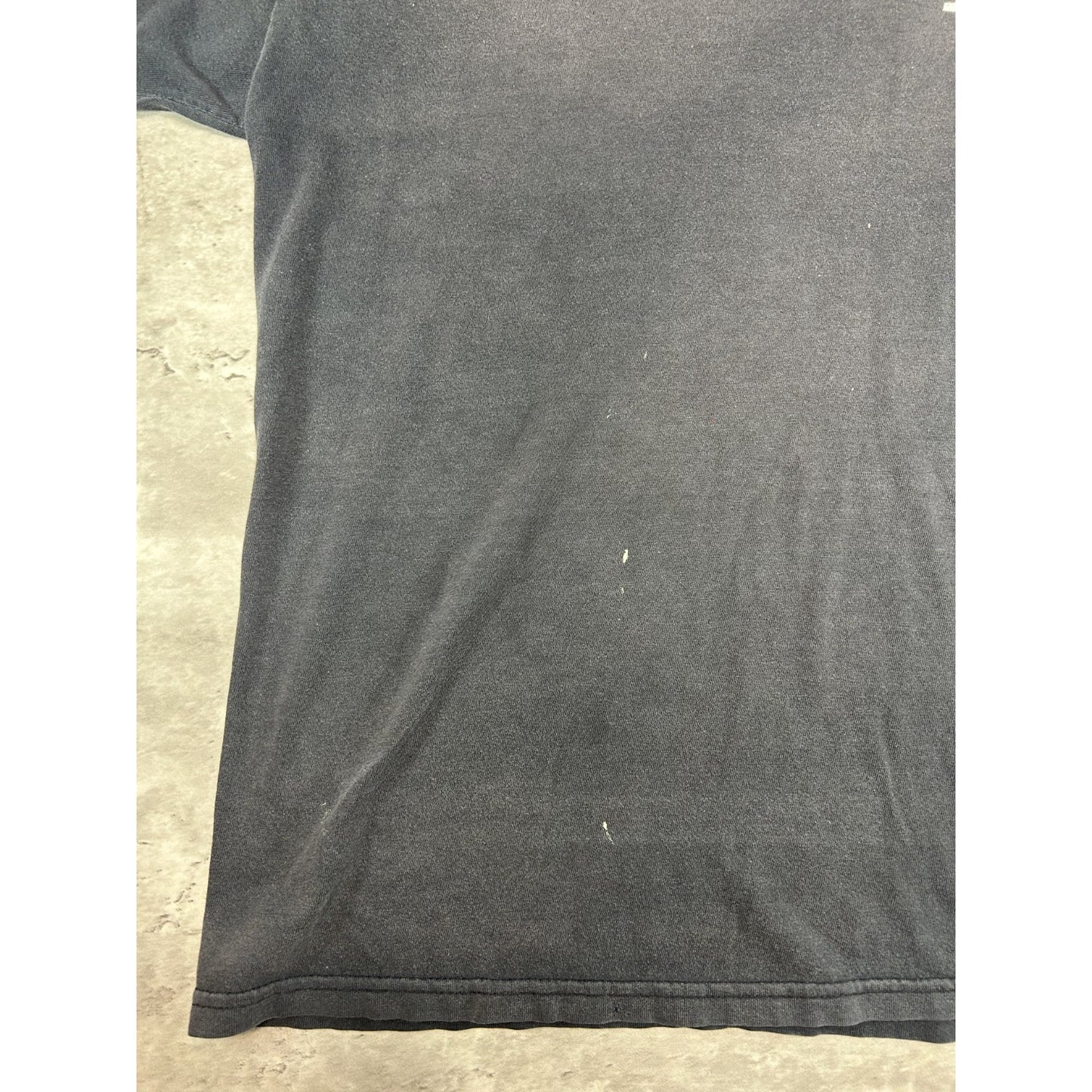 Vintage 90s Starter Graphic Classic Logo Faded T-Shirt Size Large Black