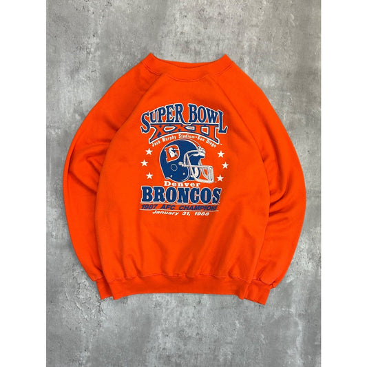 Vintage 1988 Denver Broncos NFL Super Bowl XXII Champs Sweatshirt Size Medium