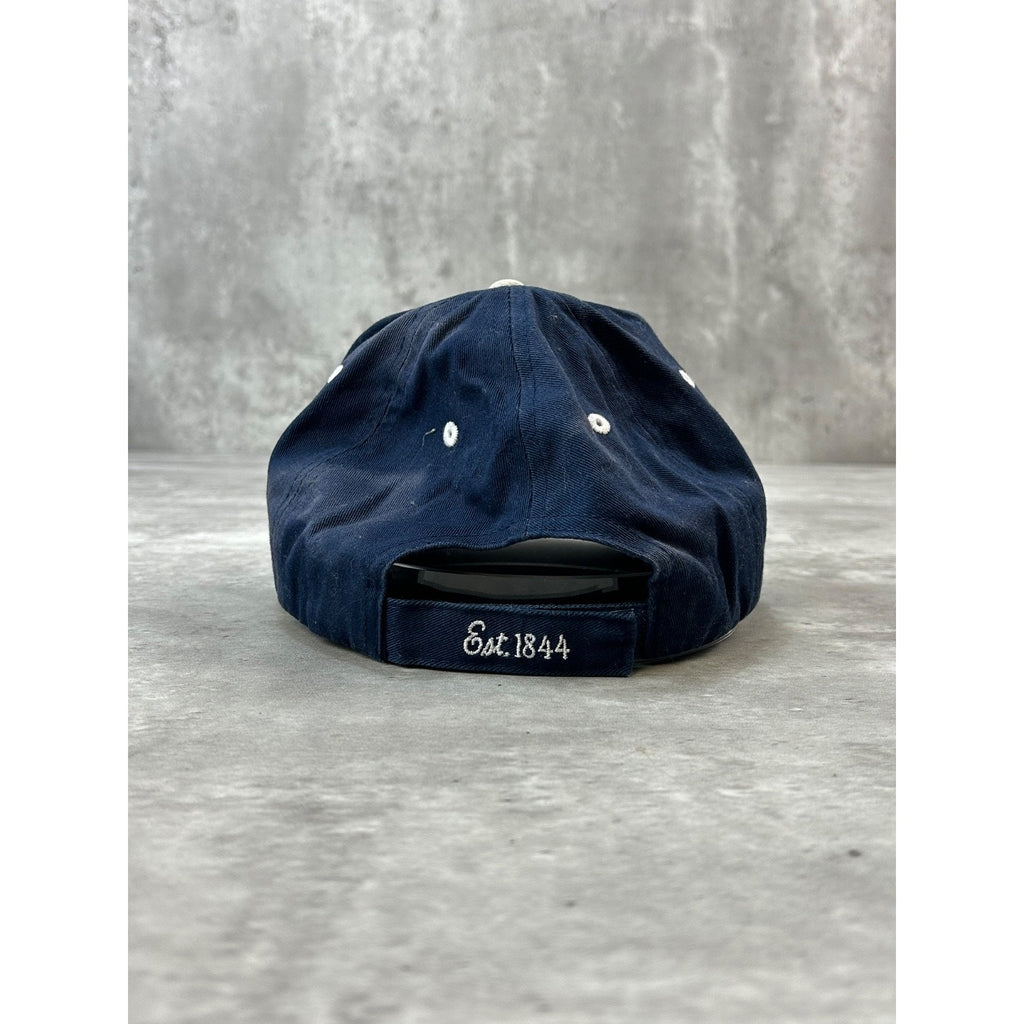 Vintage Pabst Blue Ribbon Embroidered Logo Beer Promo Strapback Hat OSFA