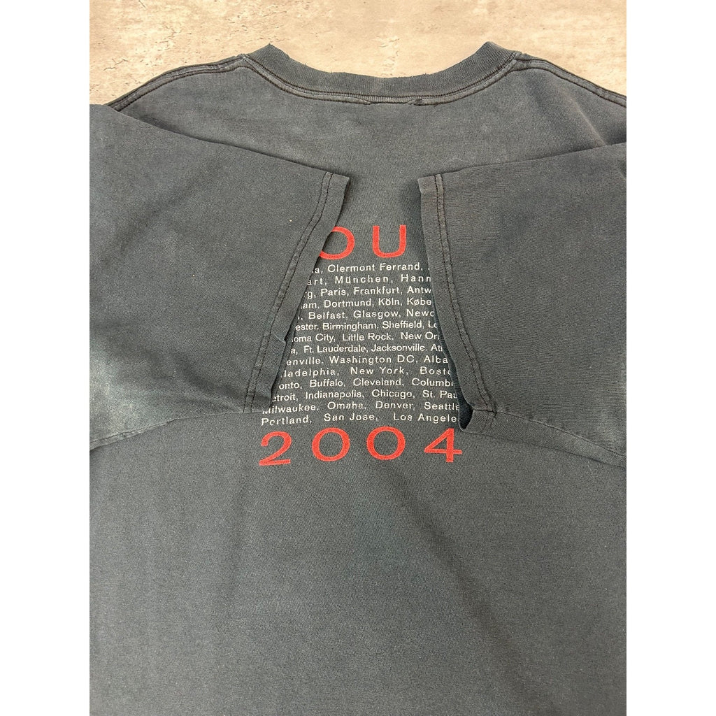 Vintage 2004 Eric Clapton Rock Music Tour Graphic T-Shirt Size Large Black