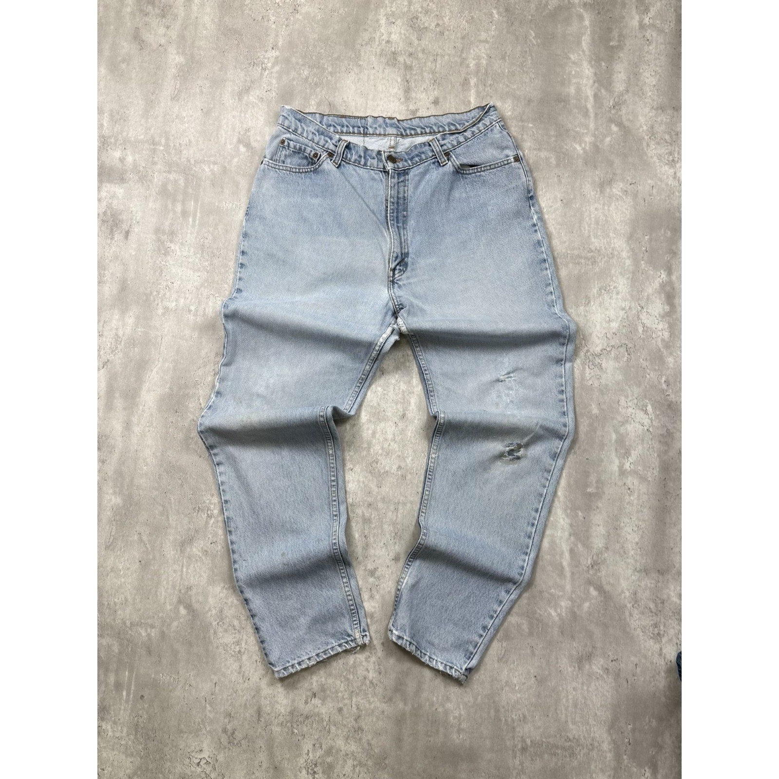 Vintage Levis 512 Red Tab Slim Fit Light Wash Denim Pants Size 33