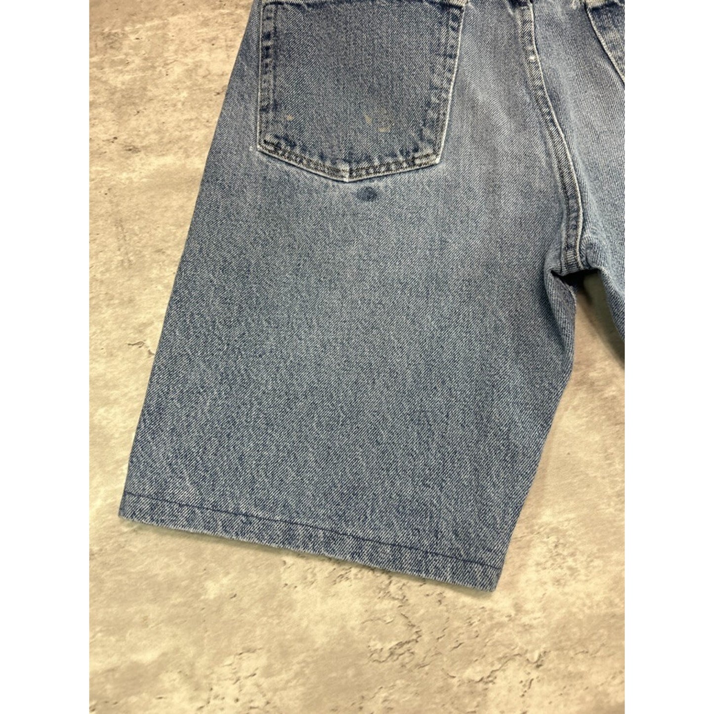 Vintage Wrangler Authentics Medium Wash Denim Shorts Size 34 Blue