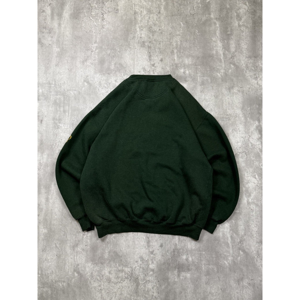 VTG 90s Notre Dame Fighting Irish NCAA Embroidered Spellout Sweatshirt Size XL