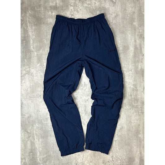 Vintage 90s Adidas Nylon Athletic Track Pants Size Medium Navy Blue