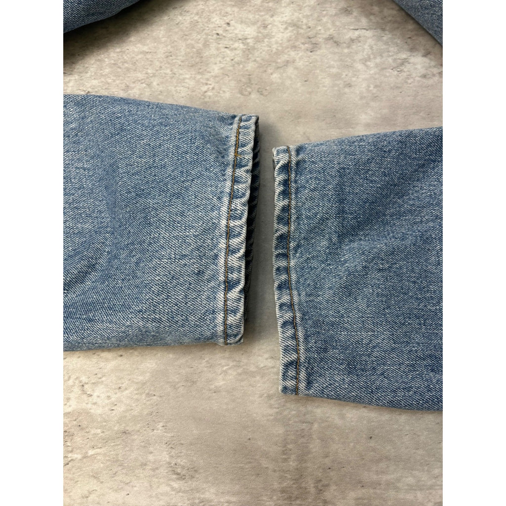 Vintage 90s Levis 550 Red Tab Relaxed Fit Medium Wash Denim Pants Size 33