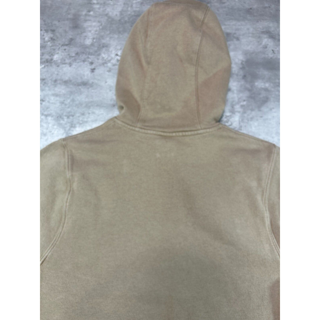 Nike Embroidered Logo Hooded Sweatshirt Size XS Beige