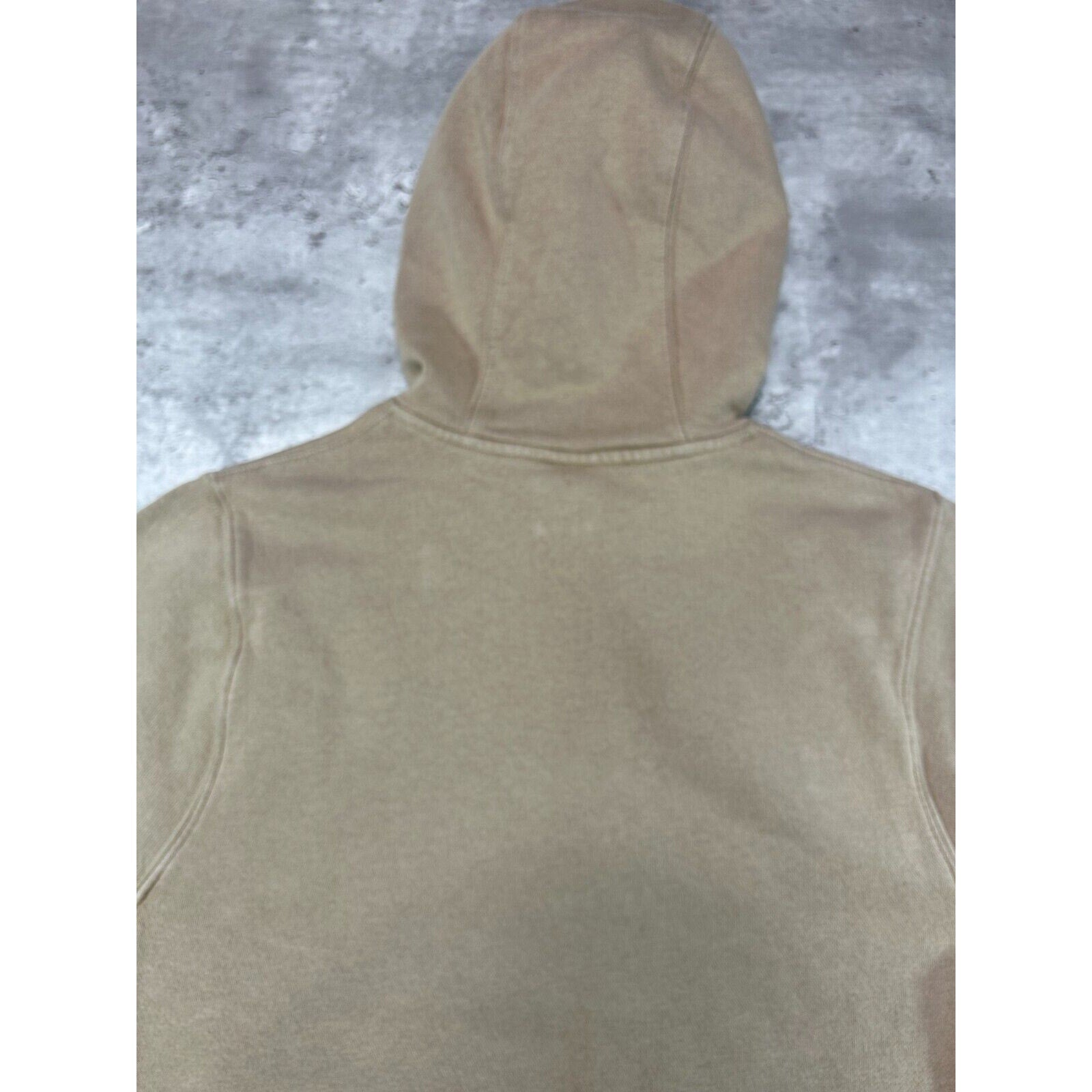 Nike Embroidered Logo Hooded Sweatshirt Size XS Beige