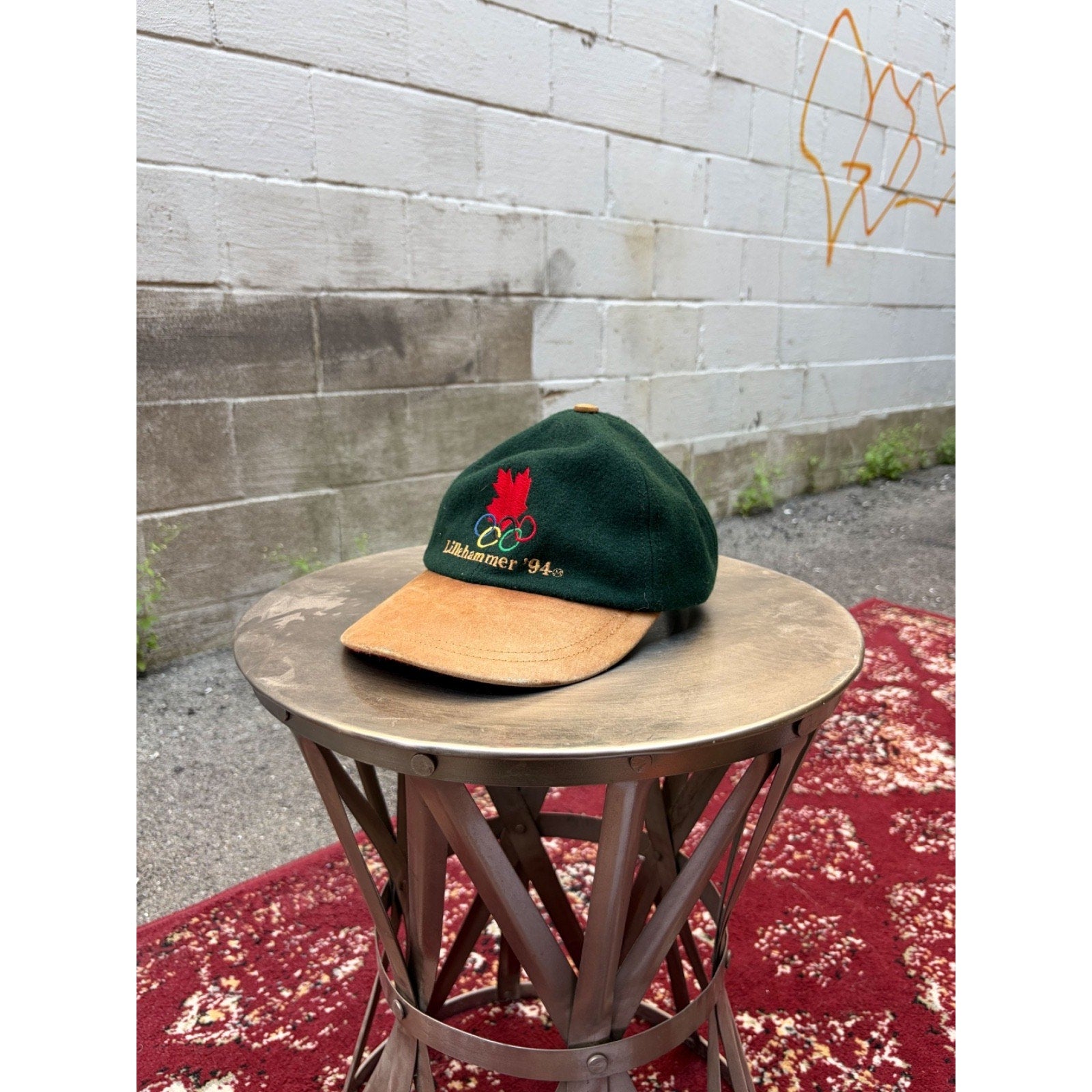 Vintage 1994 Lillehammer Olympics Embroidered Strapback Hat OSFA