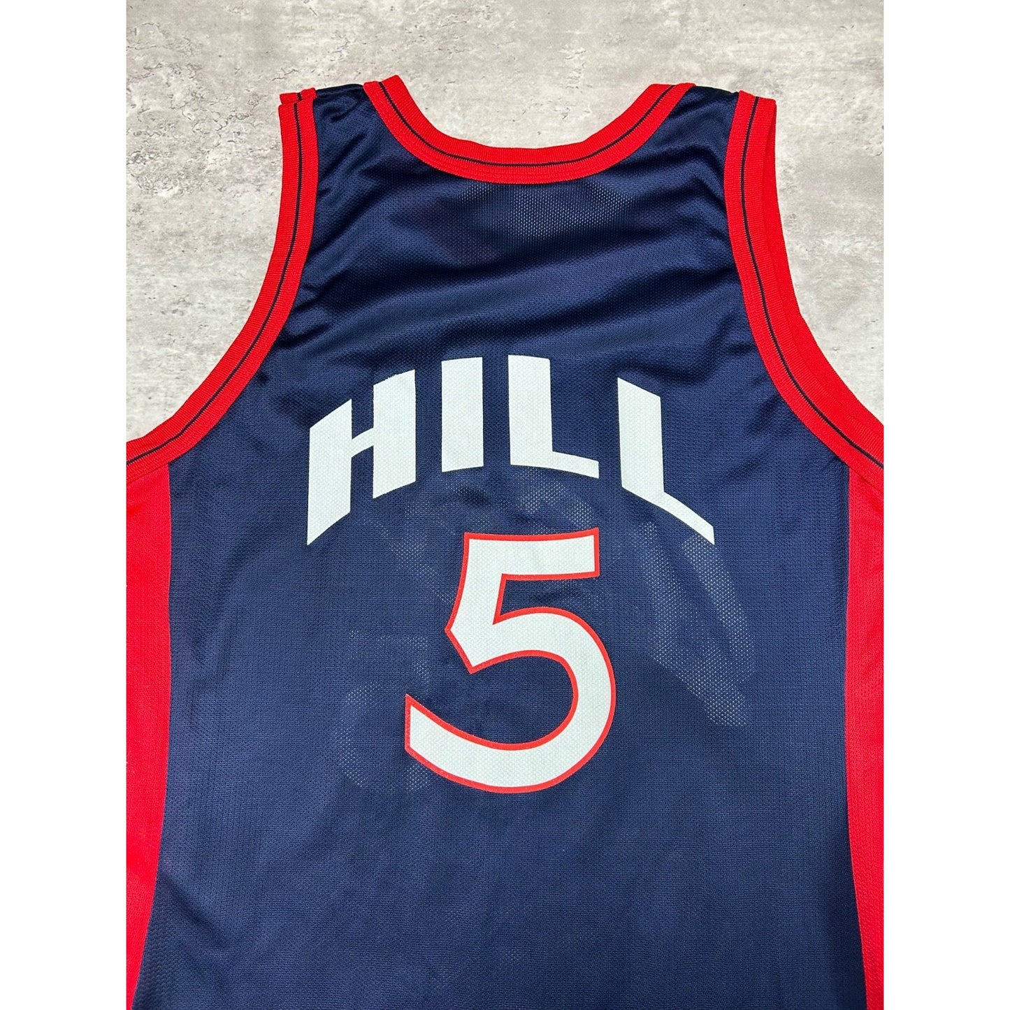 Vintage 90s Grant Hill #5 Olympic Team USA Basketball Dream Team Jersey Sz Large