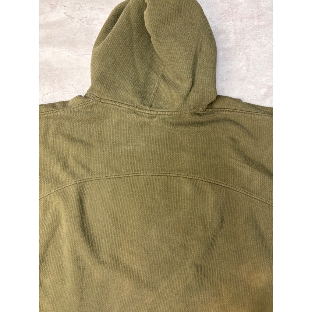 Vintage Malahu Blank Earth Tone Pullover Hooded Sweatshirt Size Large