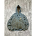 Vintage Womens Carhartt Sherpa Lined Full Zip Hooded Detroit Jacket Size Medium
