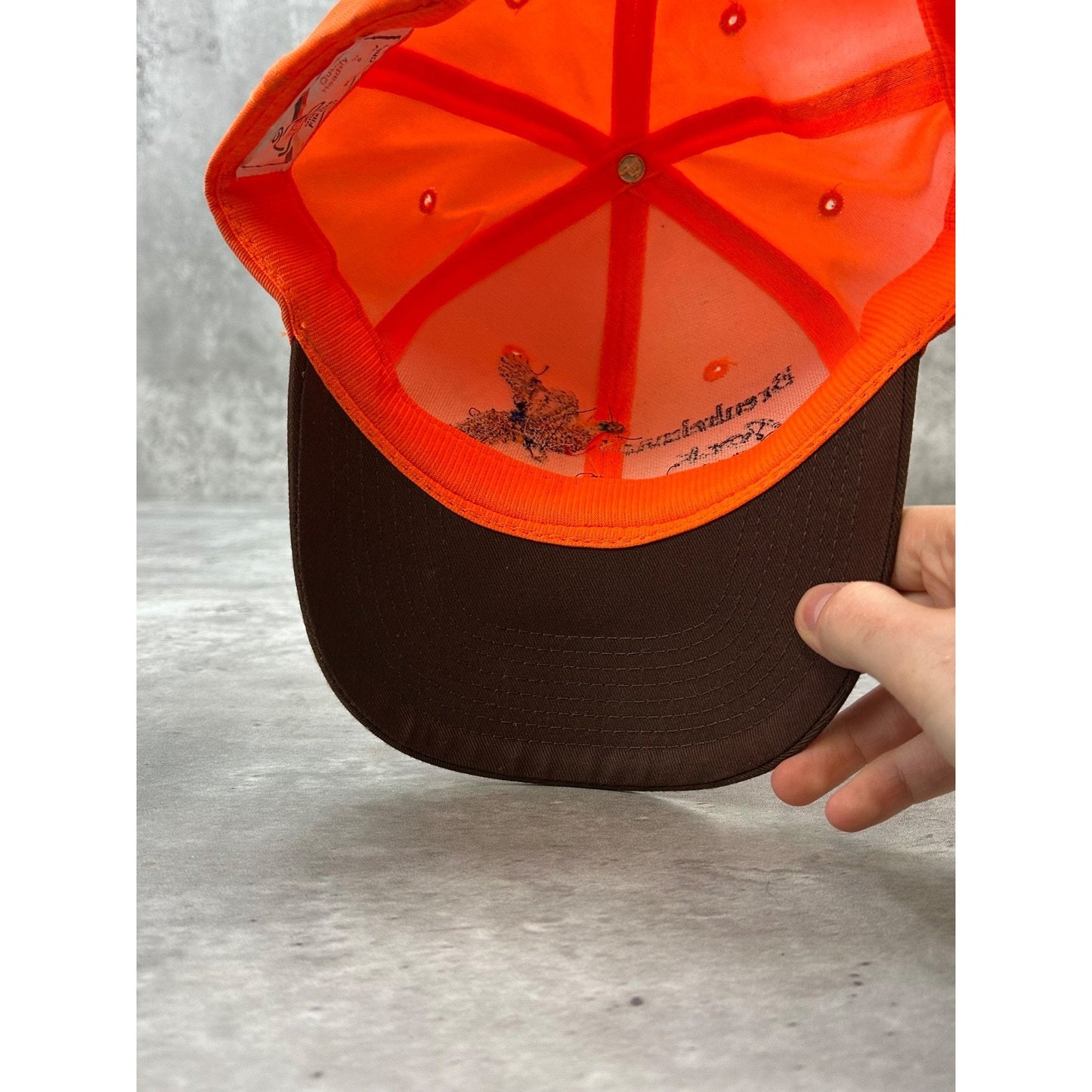 Vintage 90s Breukelmans Cock Connection Embroidered Spellout Snapback Hat OSFA