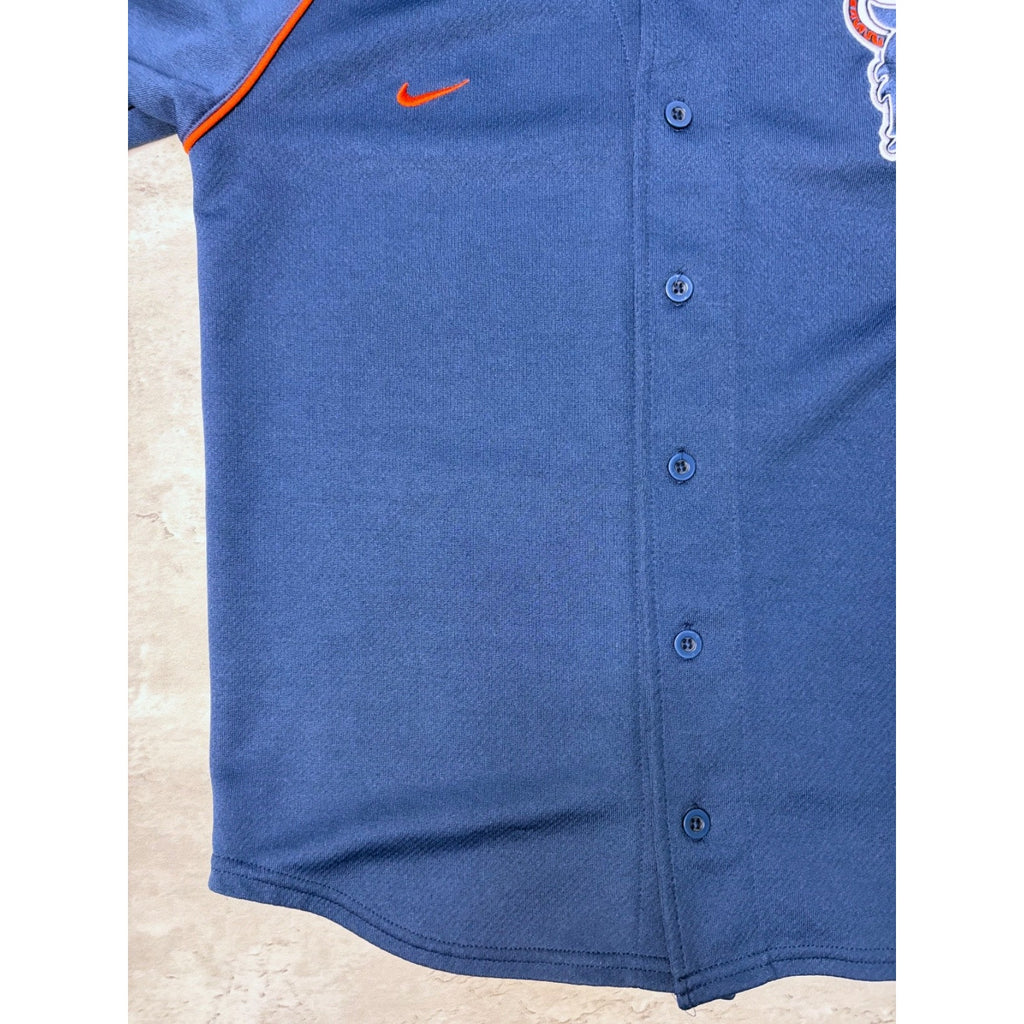 Vintage Detroit Tigers MLB Nike Embroidered Logo Jersey Size Medium YOUTH
