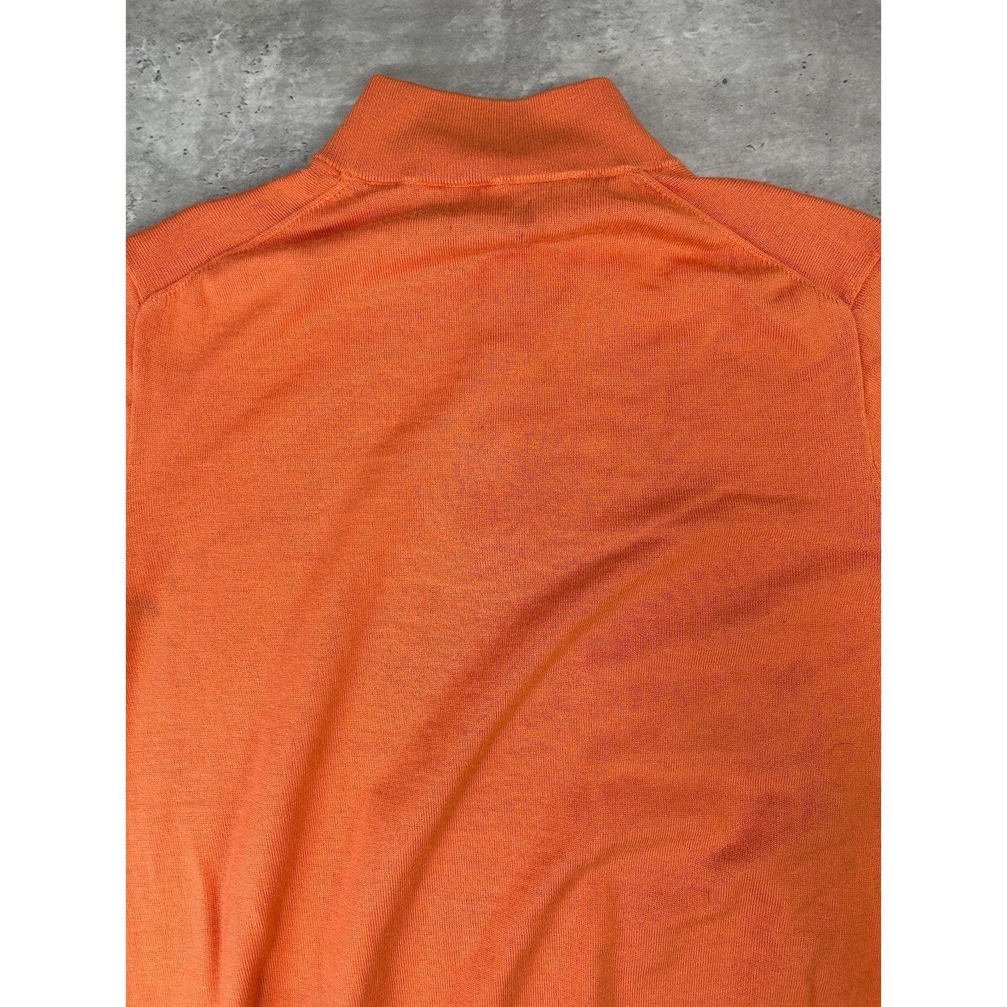 Vintage 1/4 Button Pullover Lightweight Knit Sweater Size XL