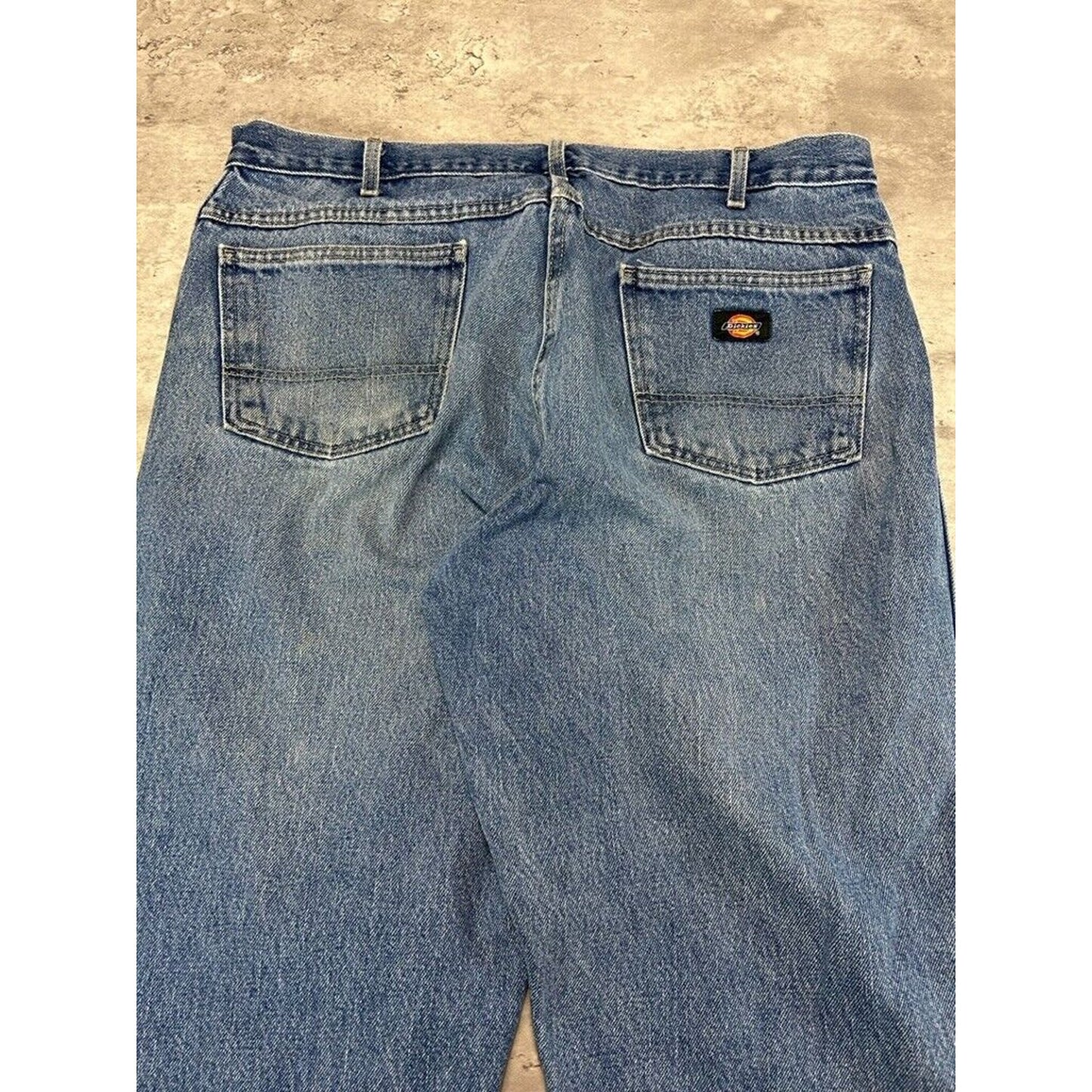 Vintage Dickies Medium Wash Denim Workwear Pants Size 38 Blue