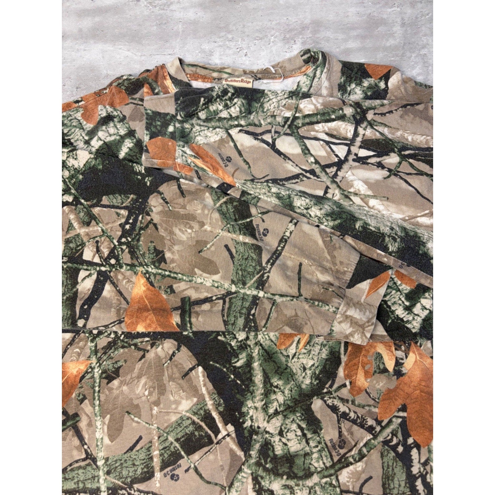 Vintage Outfiters Ridge Fusion 3D Hunting Camo Longsleeve T-Shirt Size 2XL