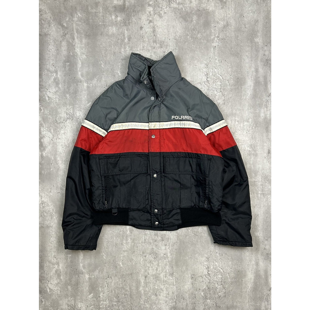 Vintage 90s Polaris Embroidered Logo Full Zip Insulated Jacket Size Large