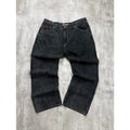 Vintage Y2K Kanii Embroidered Dragon Baggy Fit Black Denim Pants Size 41