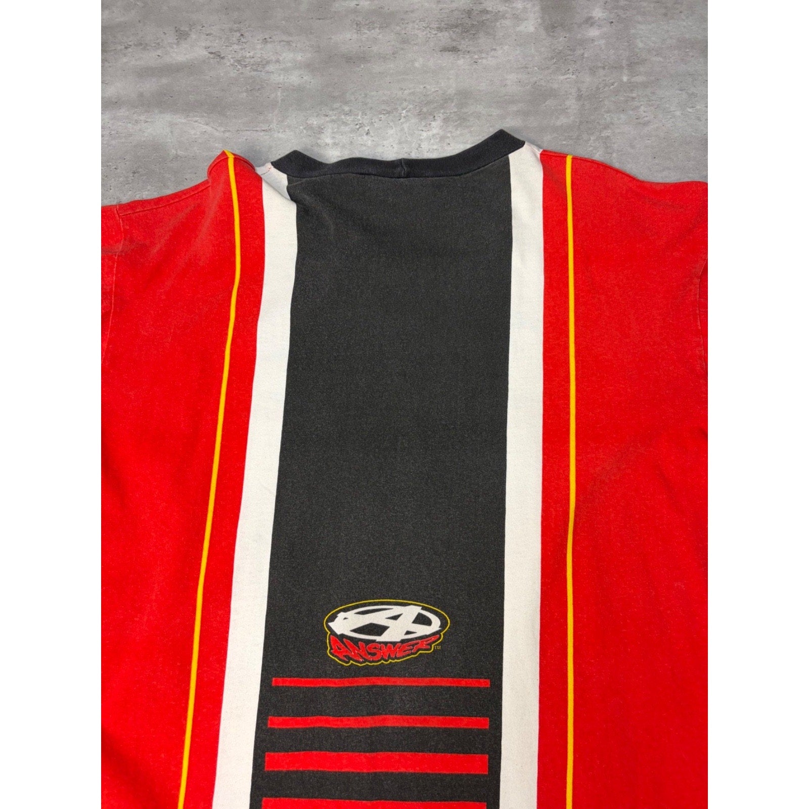 Vintage 90s Answer All Over Print Long Sleeve Motocross Jersey Size XL