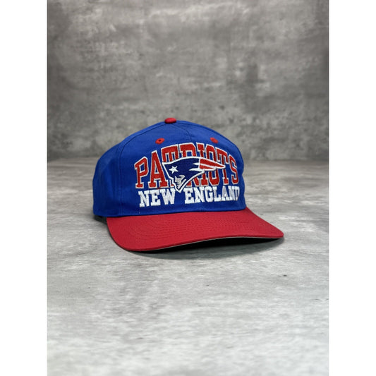 Vintage 90s New England Patriots NFL Embroidered Football Snapback Hat OSFA