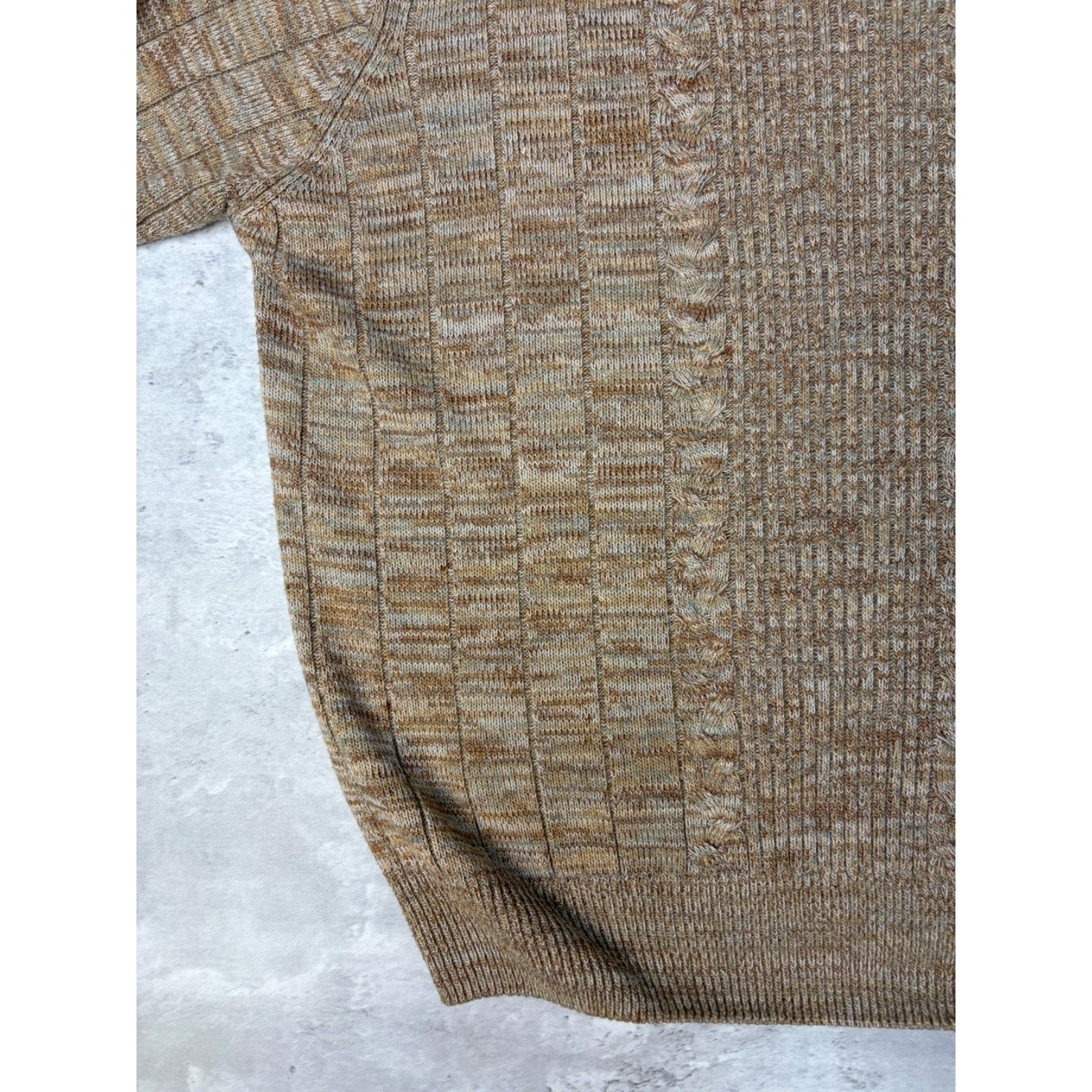 Vintage Geoffrey Beene Textured Print Pullover Knit Sweater Size Medium