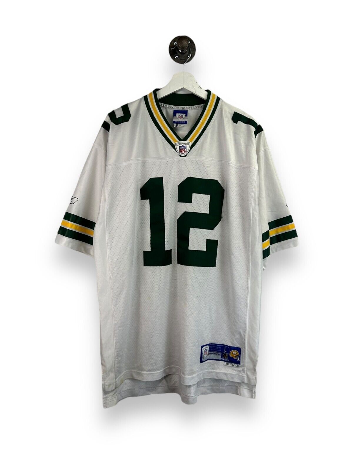 Vintage Aaron Rodgers #12 Green Bay Packers NFL Stitched Reebok Jersey Sz Large