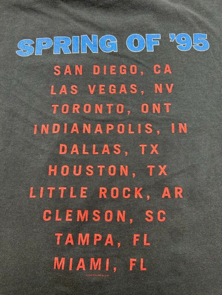 Vintage 1995 Elton John Billy Joel Spring Of 95 Tour Music T-Shirt Size Large