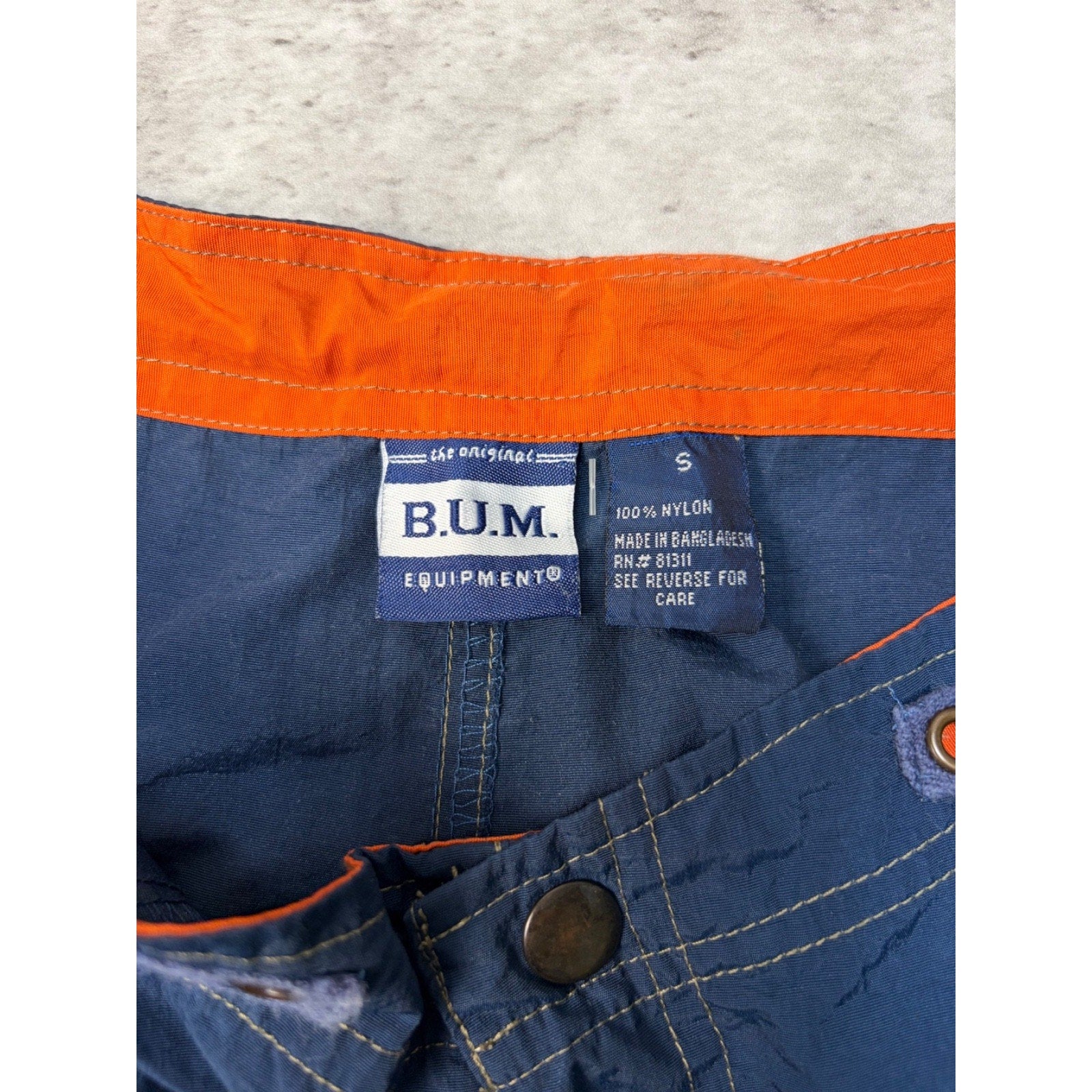 Vintage B.U.M Equipment Multi Pocket Nylon Cargo Track Pants Size Small