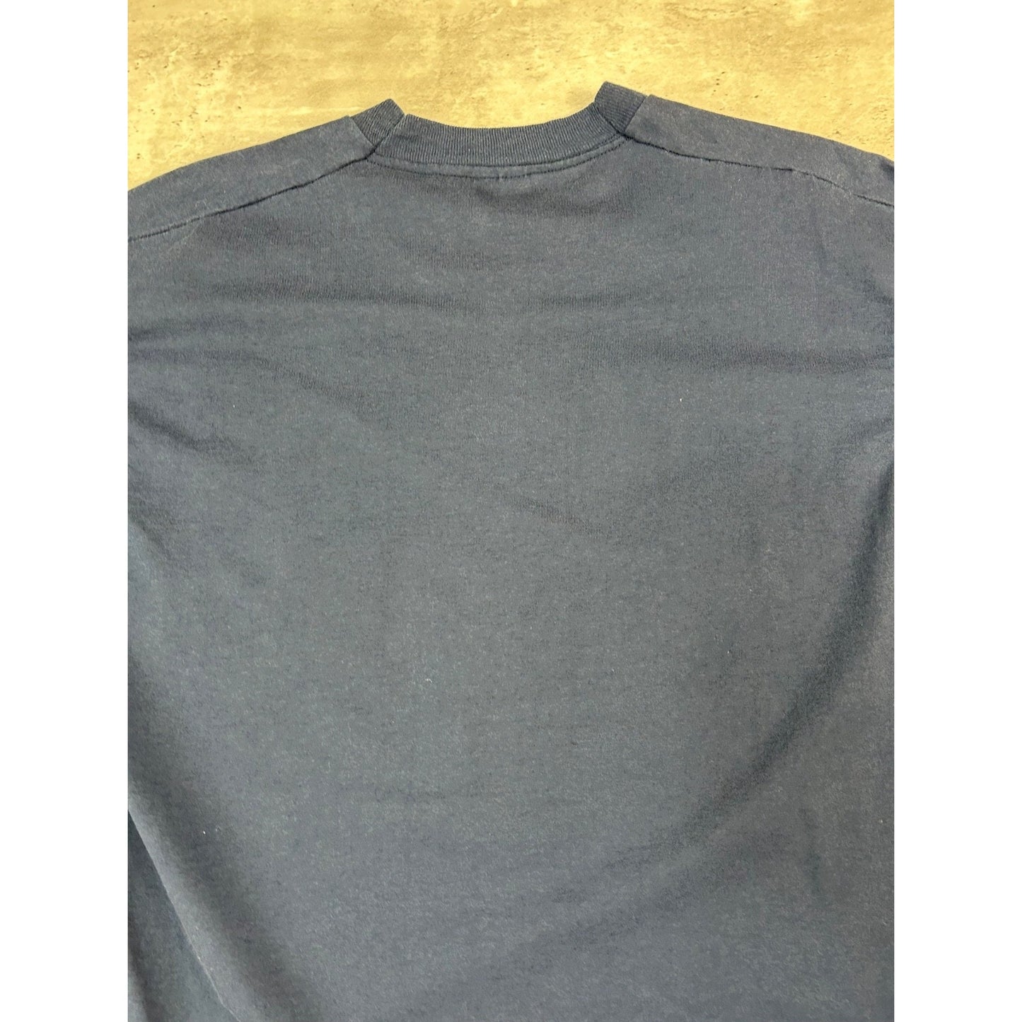 Vintage 90s Sunoco Fuel Graphic Spellout Logo T-Shirt Size XL Blue