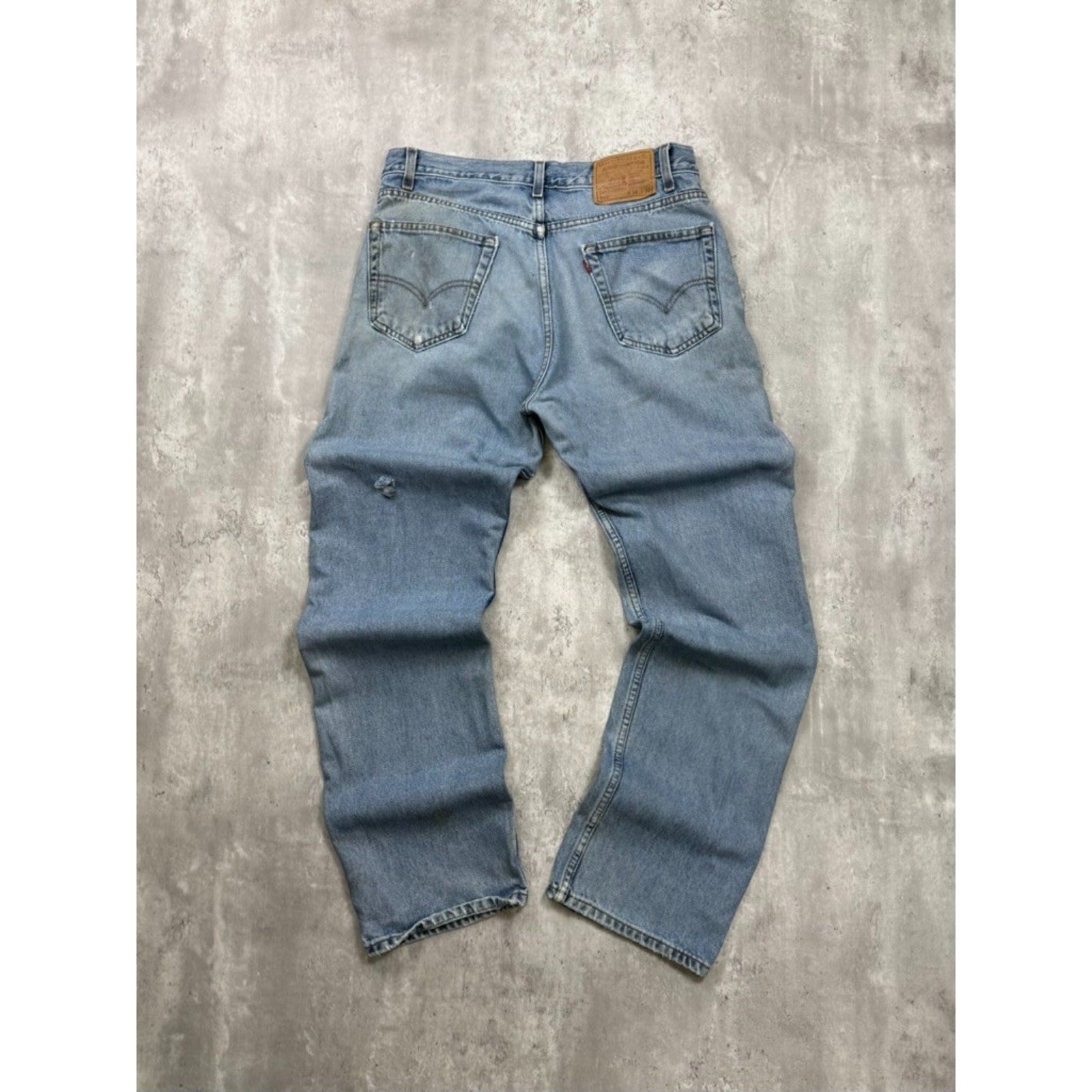 Vintage 90s Levis 505 Red Tab Light Wash Denim Pants Size 34