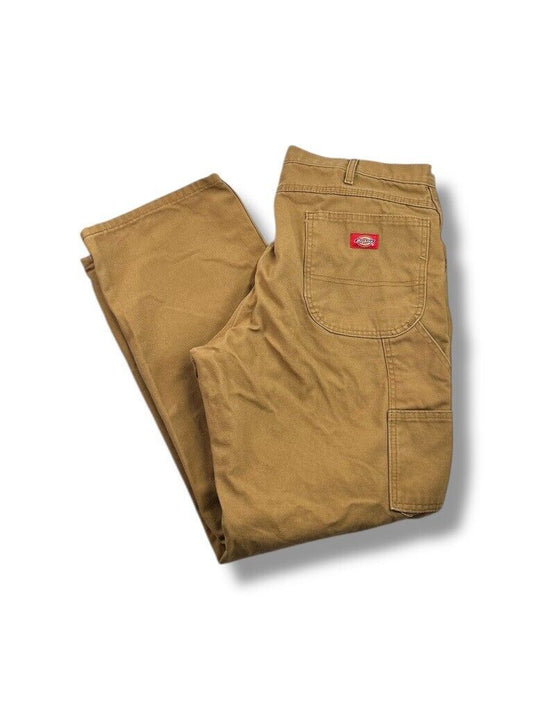 Dickies Canvas Workwear Carpenter Pants Size 36 Tan