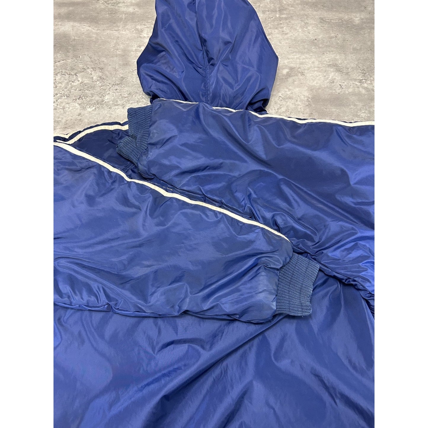 Vintage 90s Adidas Insulated Full Zip Hooded Reversible Jacket Size Large