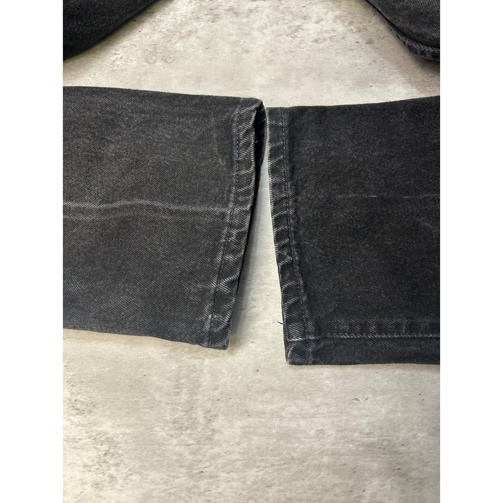 Vintage Levis 545 Brown Tab Loose Fit Black Denim Pants Size 36
